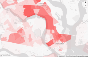 downtown charleston crime statistics map